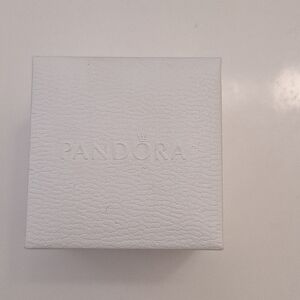 Pandora pave cubic zirconia hoop earrings